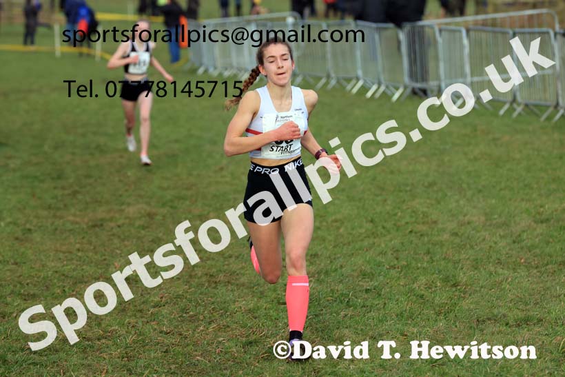 Girls Under-15s 2024 Northern Cross Country Champs., Sedgefield. Photo: David T. Hewitson/Sports for All Pics